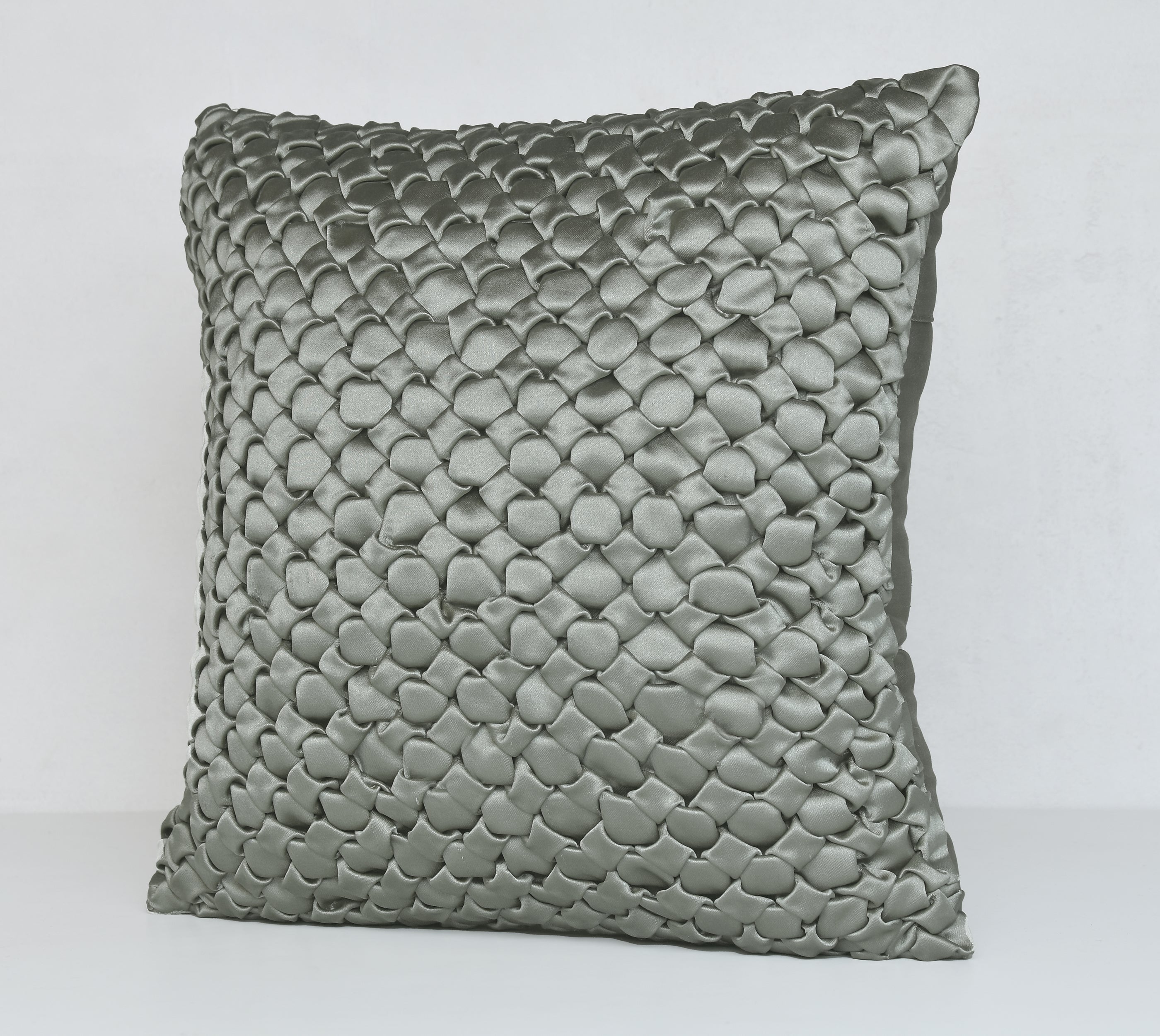 BIANCO Sage Smocking Cushion Cover