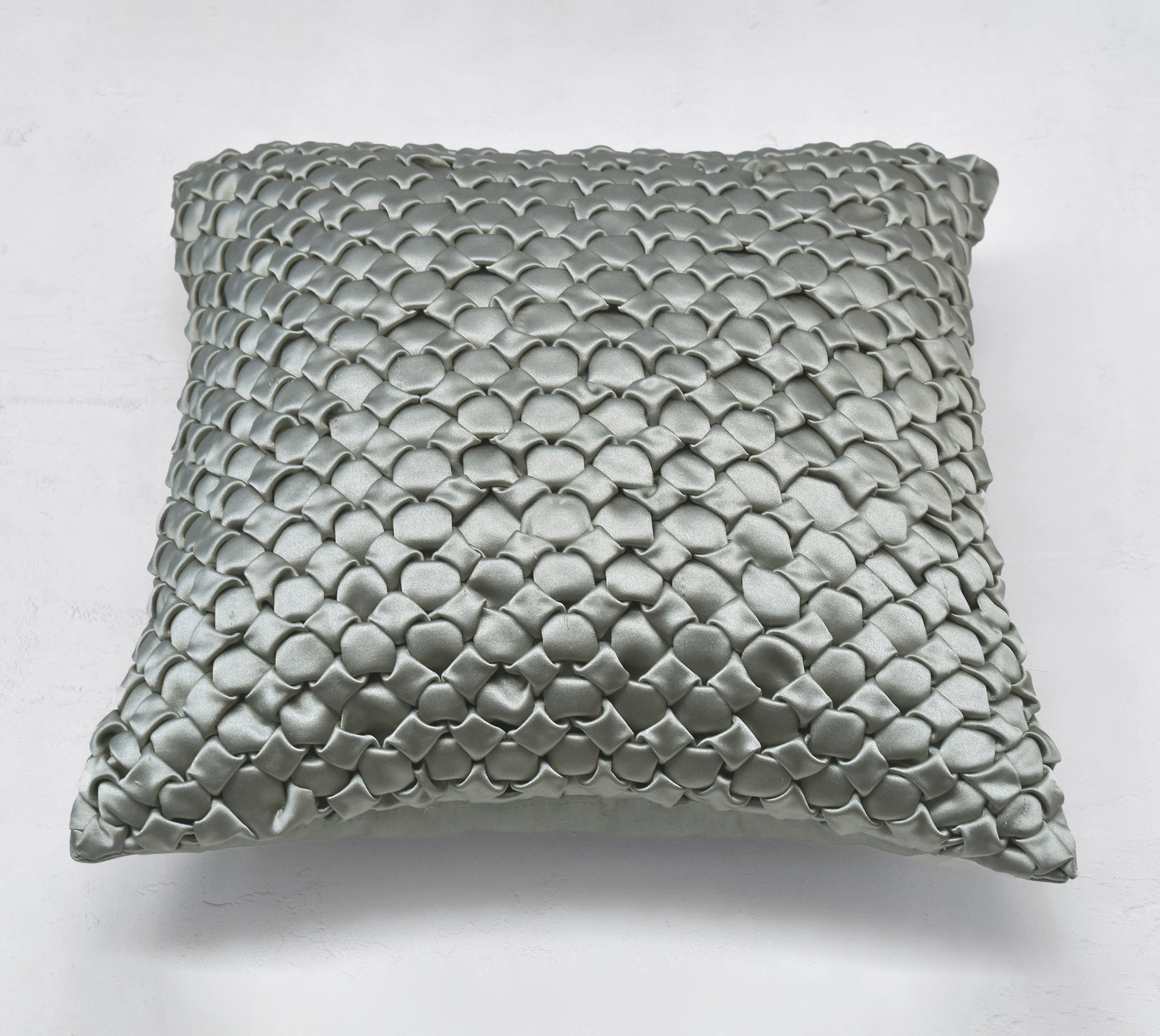 BIANCO Sage Smocking Cushion Cover