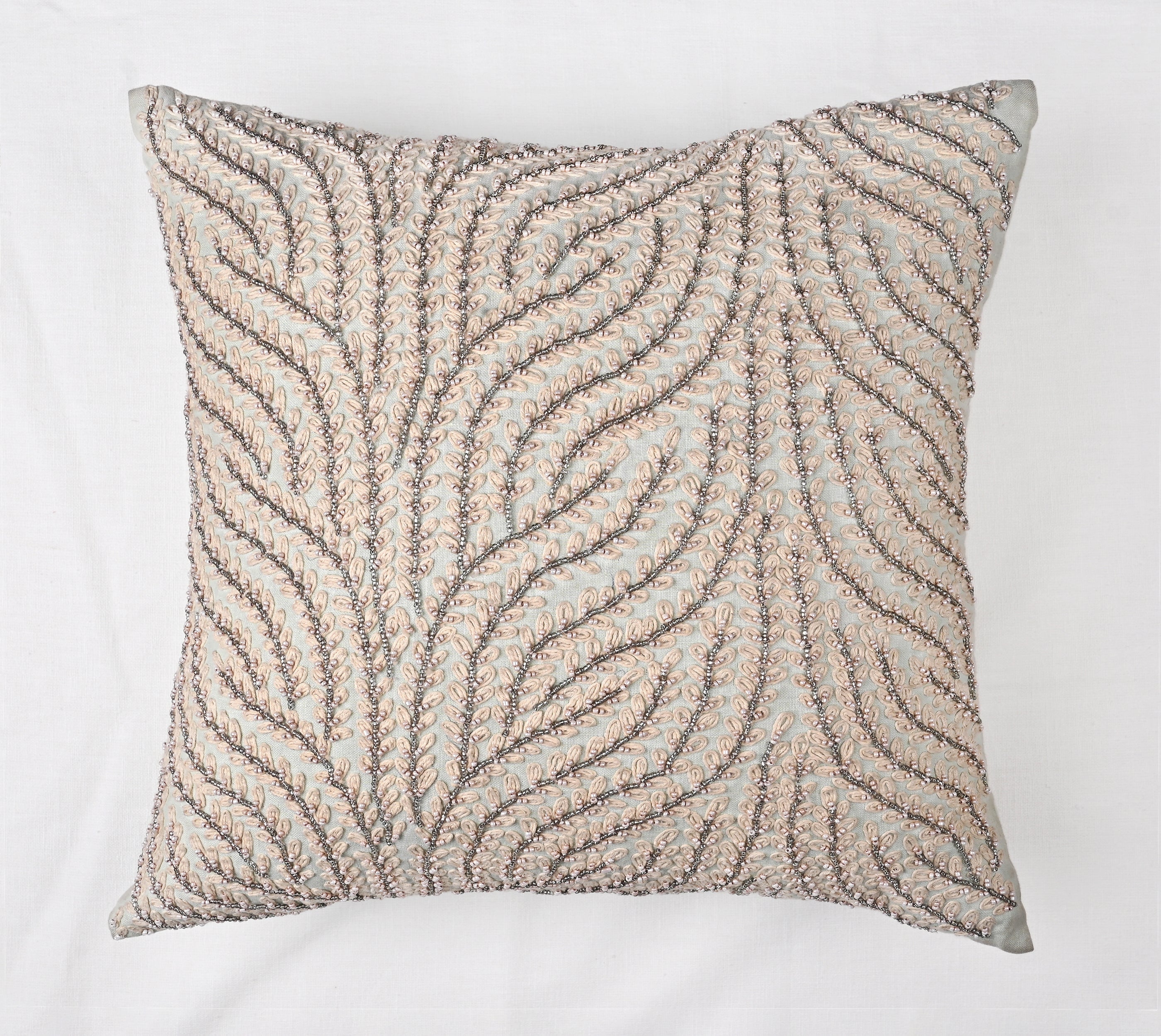 ISABELLA Mint Linen Cushion Cover