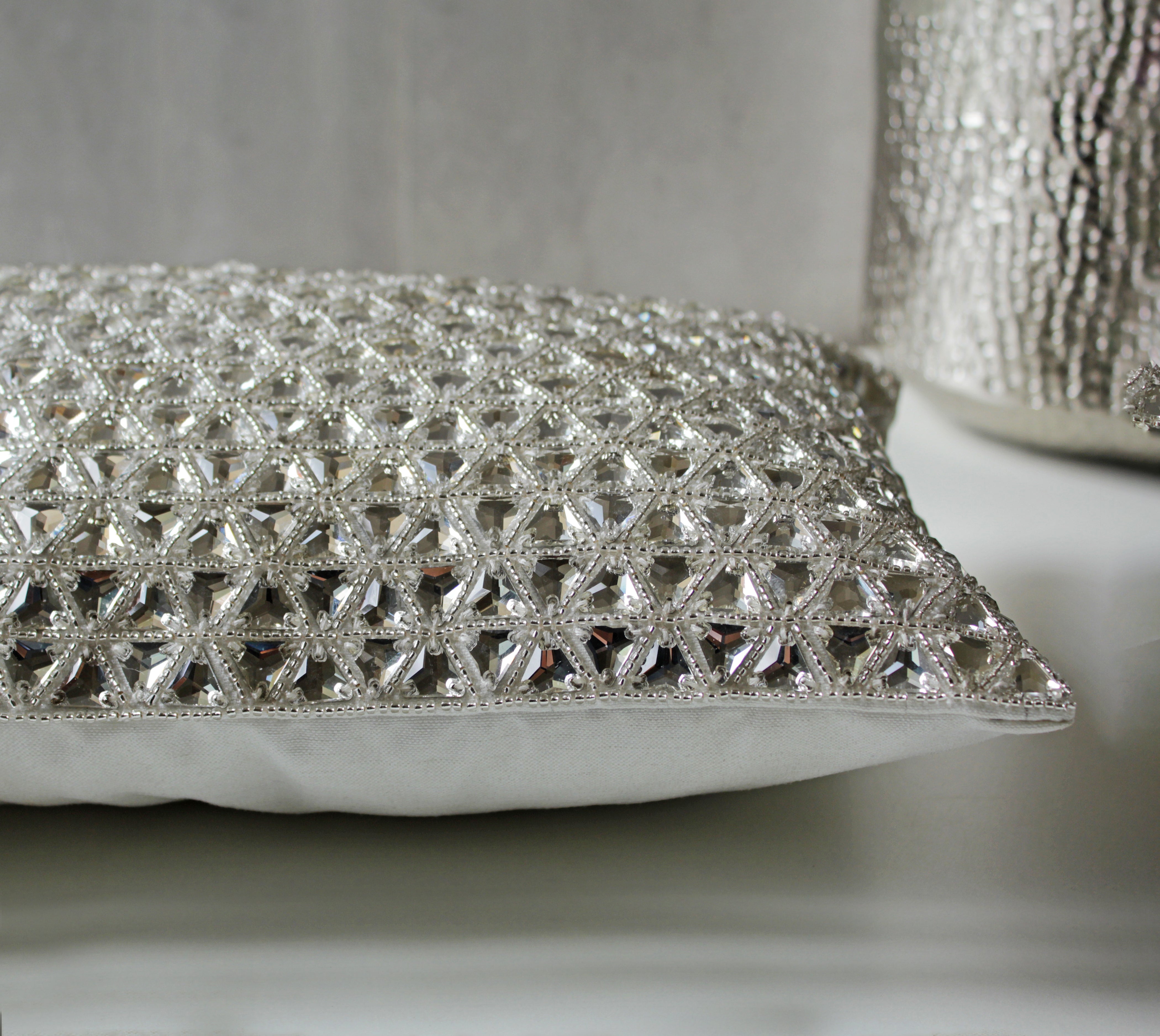 SOFIA Silver Bling Cushion cover