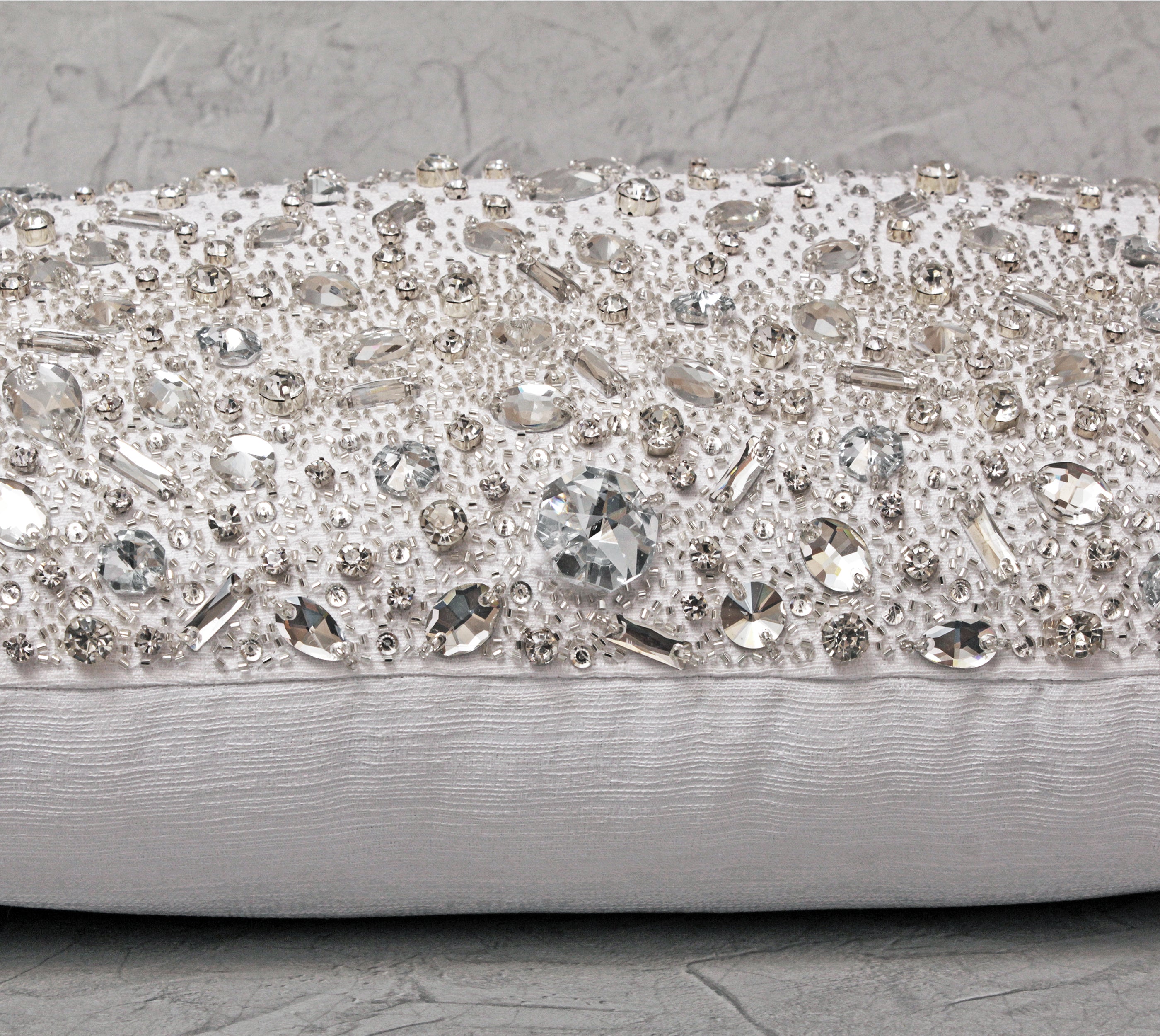 FORTUNE White Bling Cushion Cover