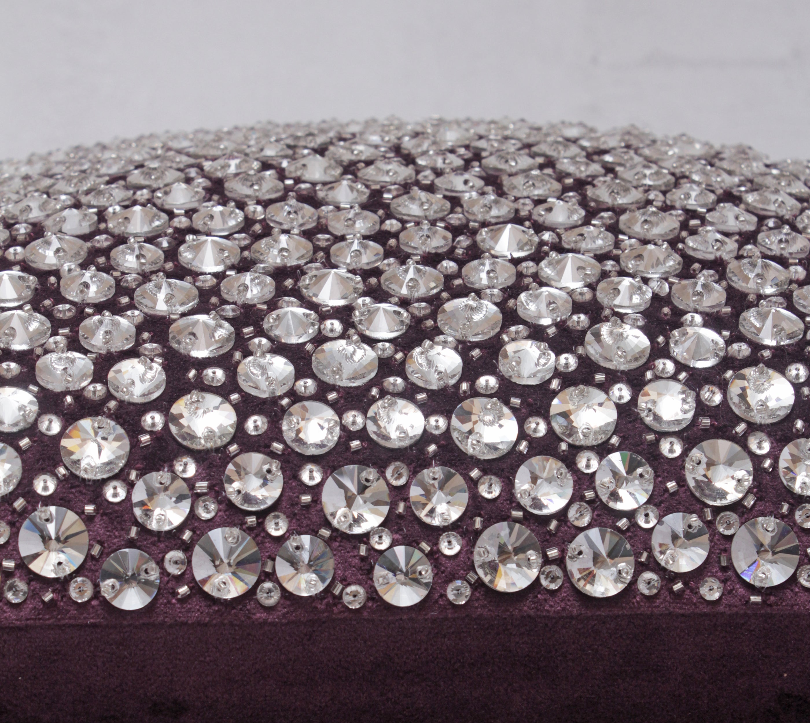 Purple and Silver Cushion Cover