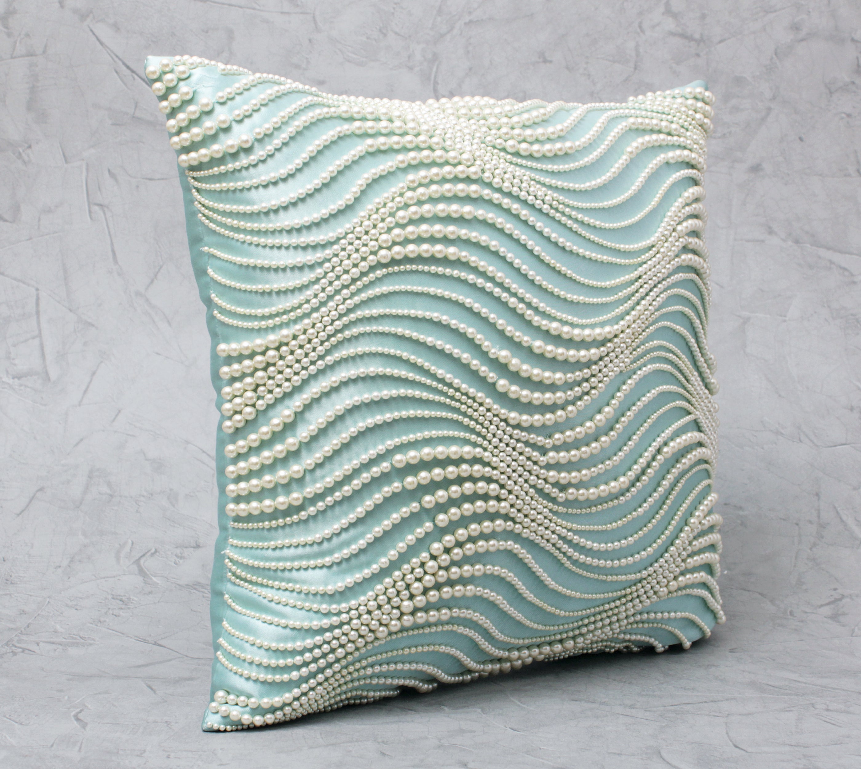 White Pearl Cushion Cover