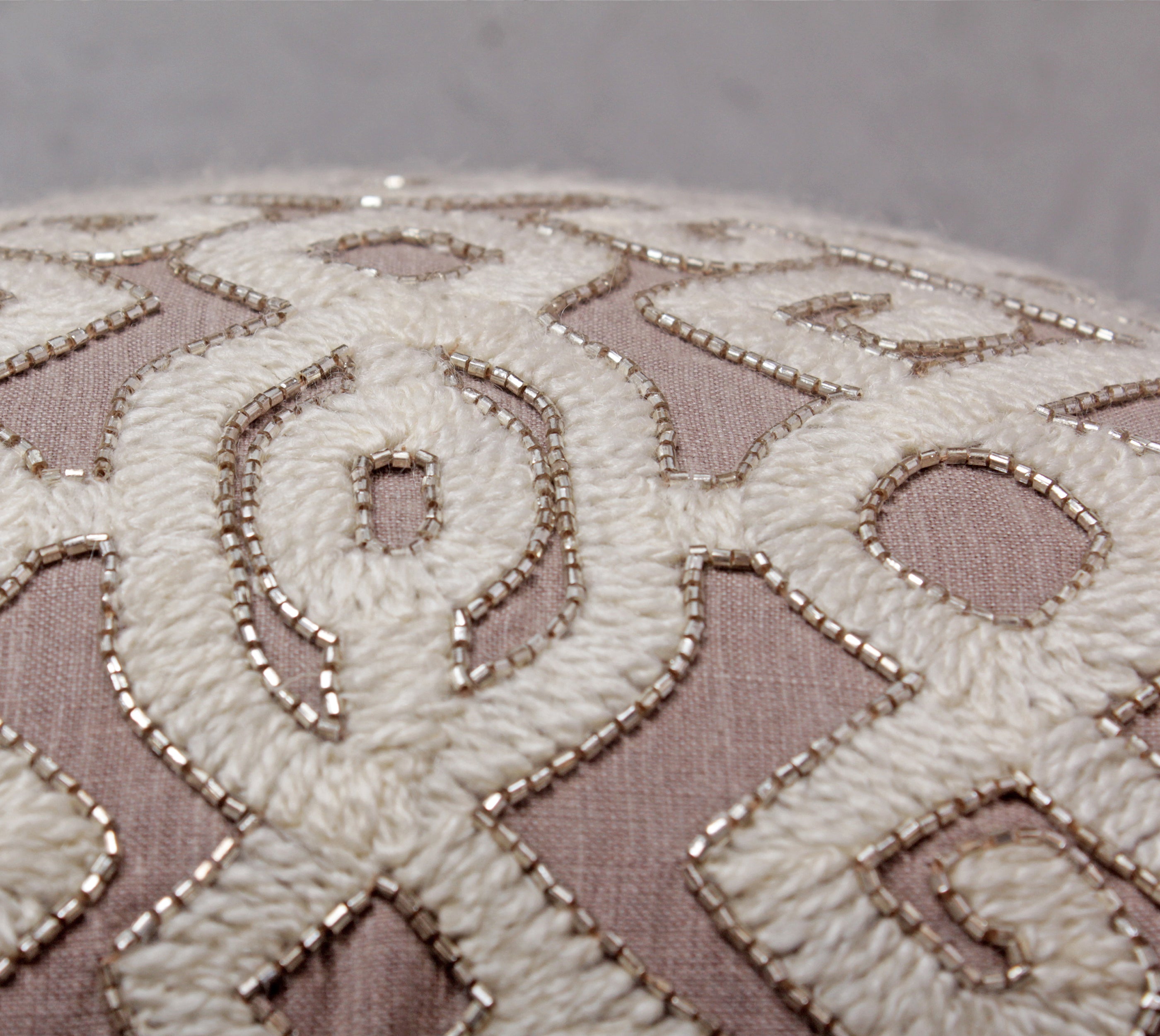 ISABELLA Taupe Linen Cushion Cover