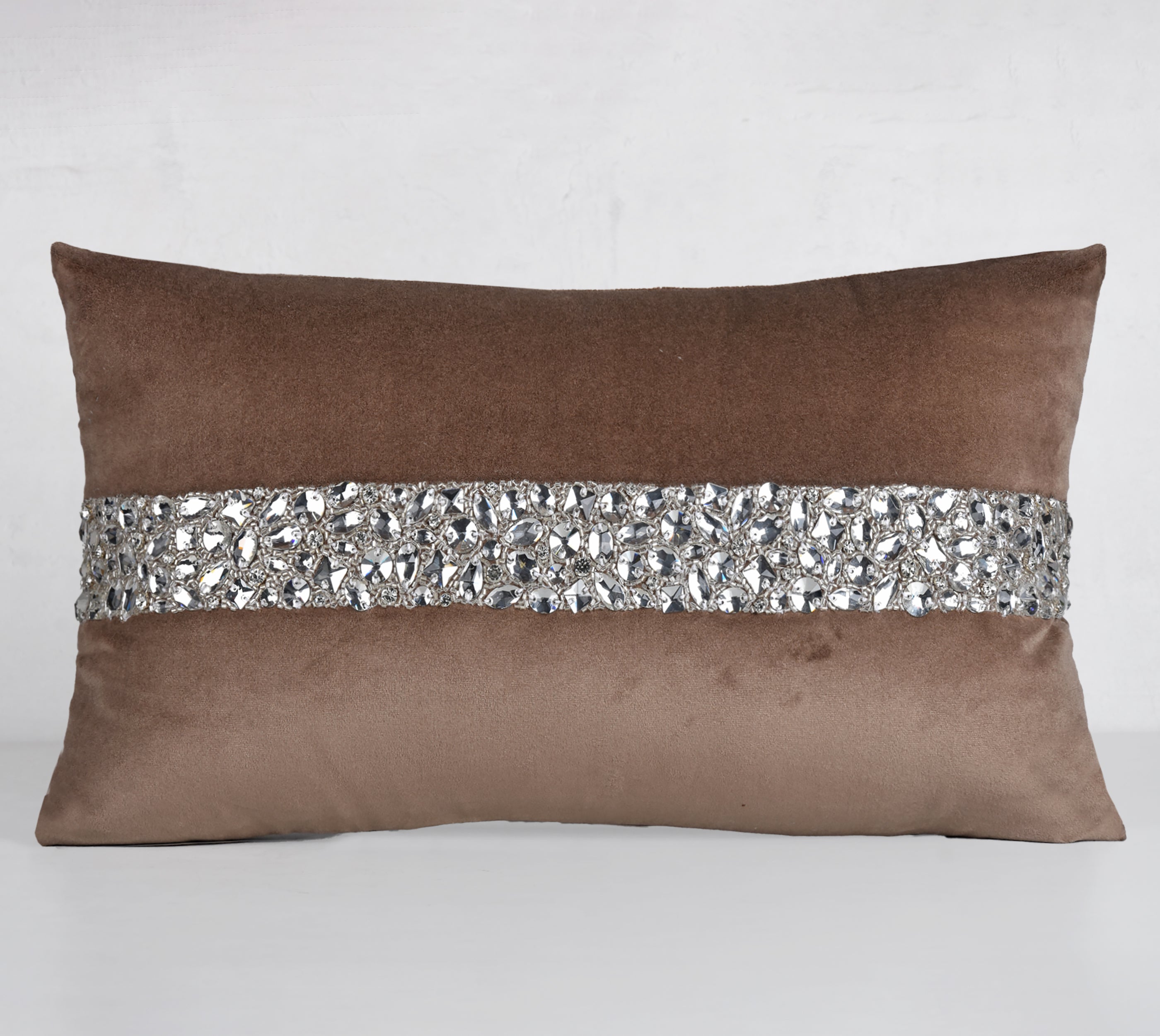 ALICE Taupe Velvet Cushion Cover