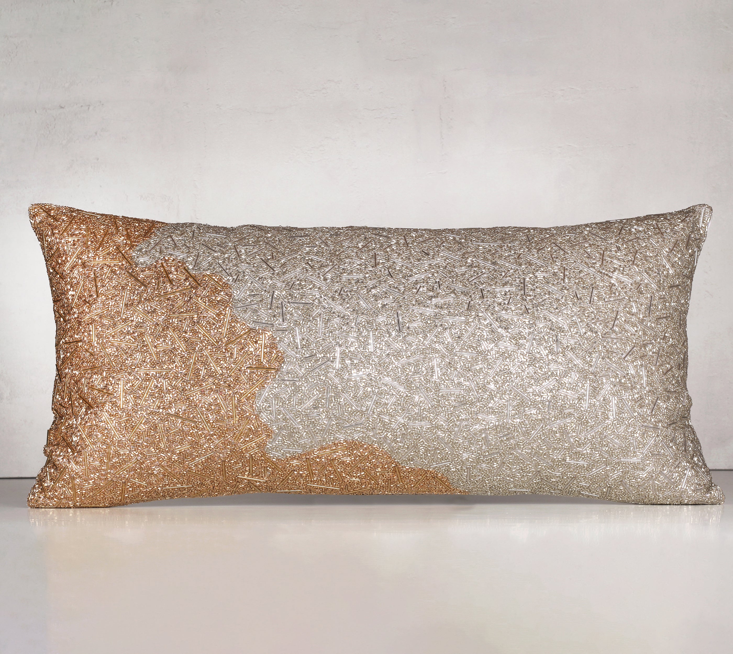 Gold silver Cushion Cover