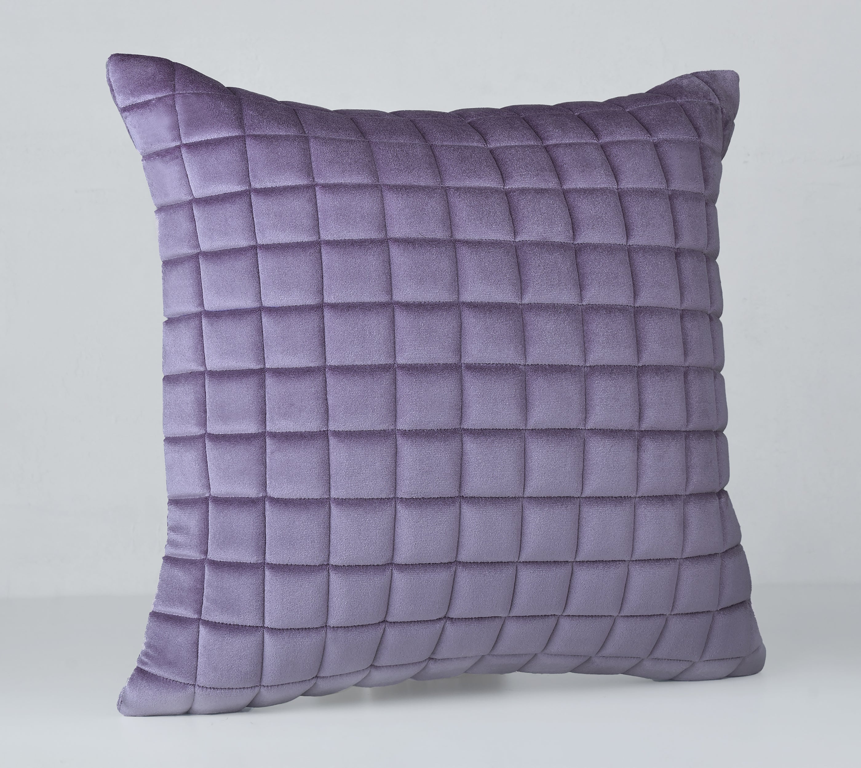 MATRIX Lavender Quilted Velvet Cushion Cover