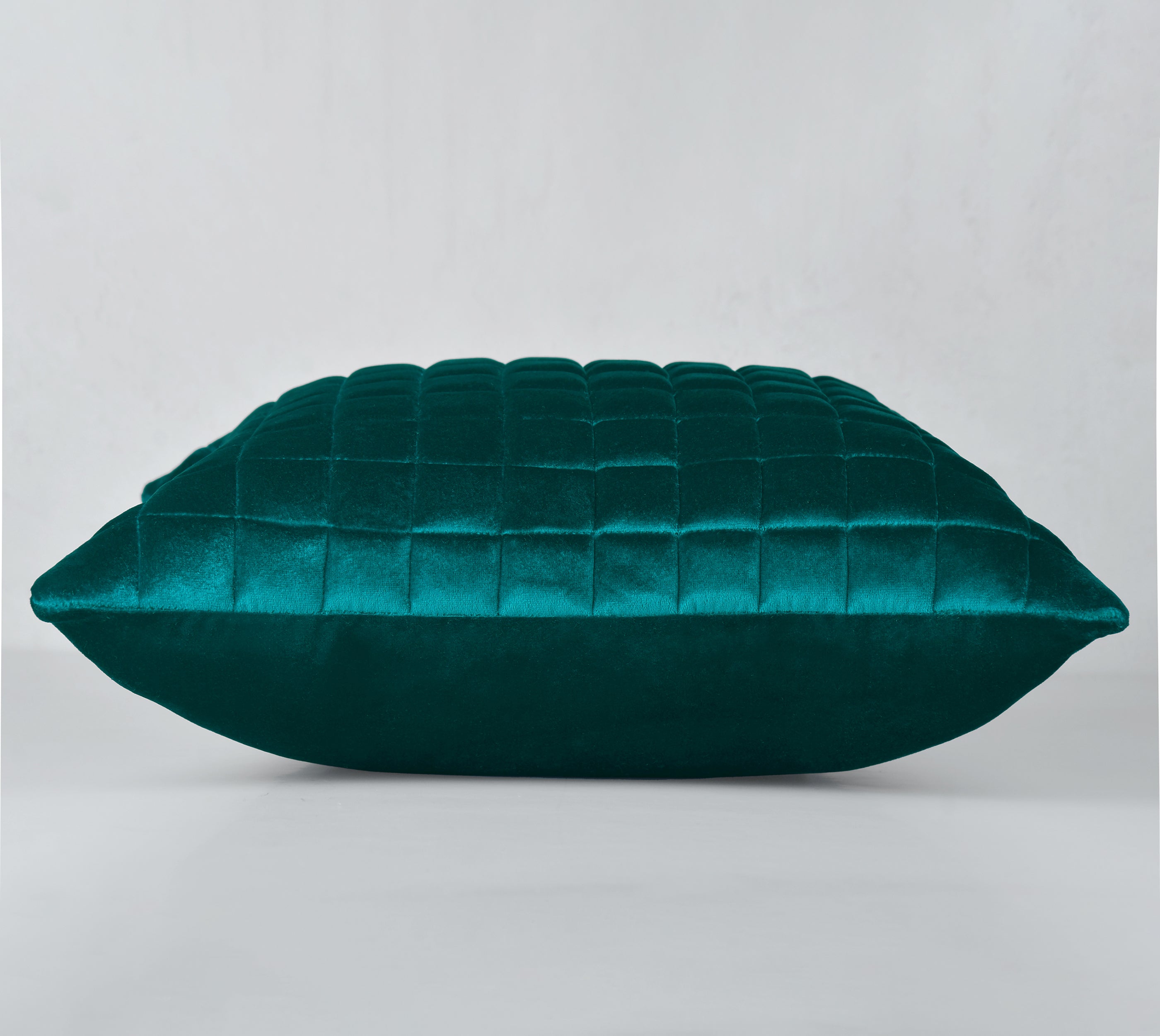 MATRIX Emerald Quilted Velvet Cushion Cover