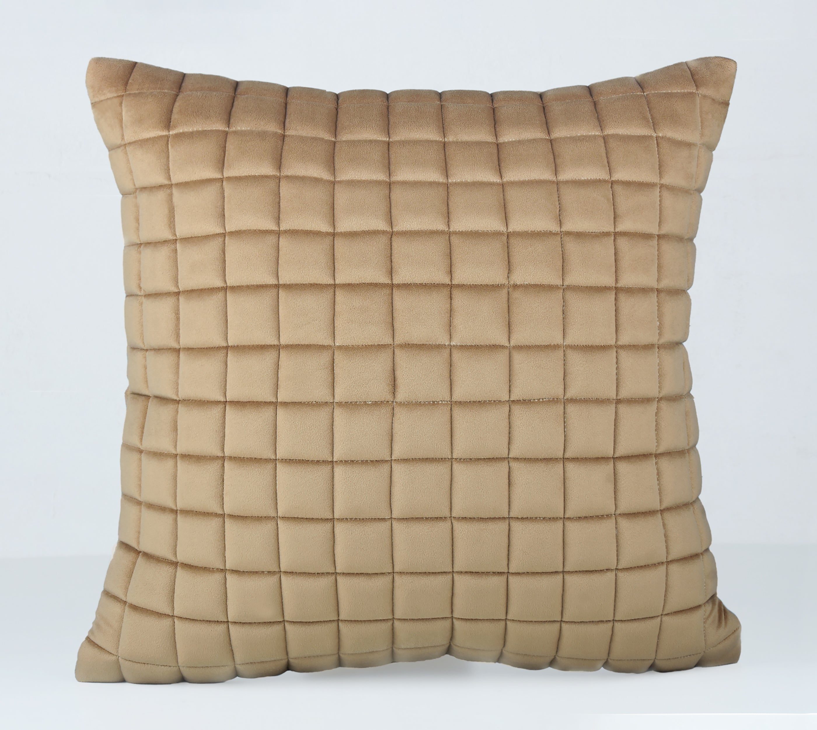 MATRIX Gold Quilted Velvet Cushion Cover