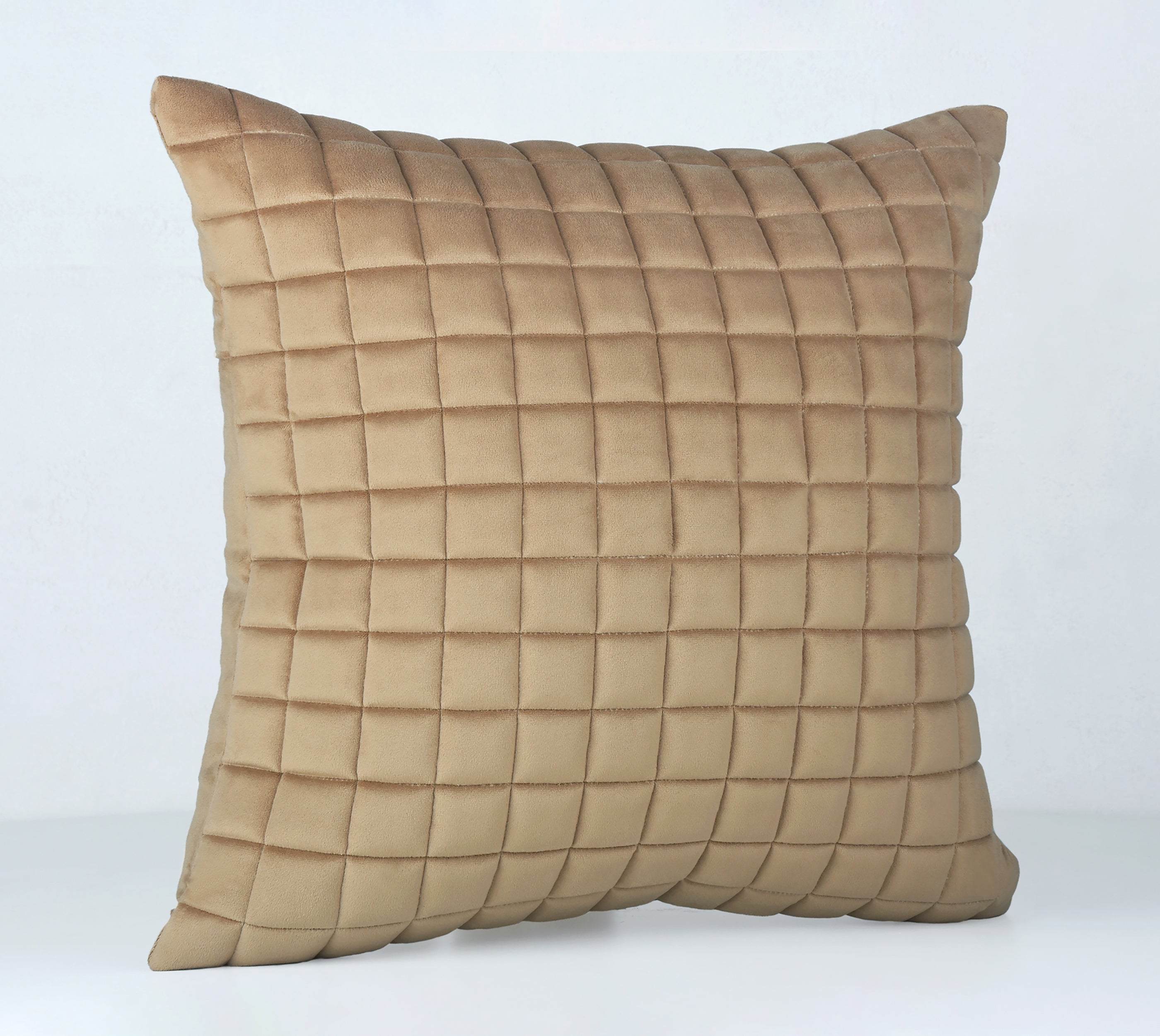 MATRIX Gold Quilted Velvet Cushion Cover