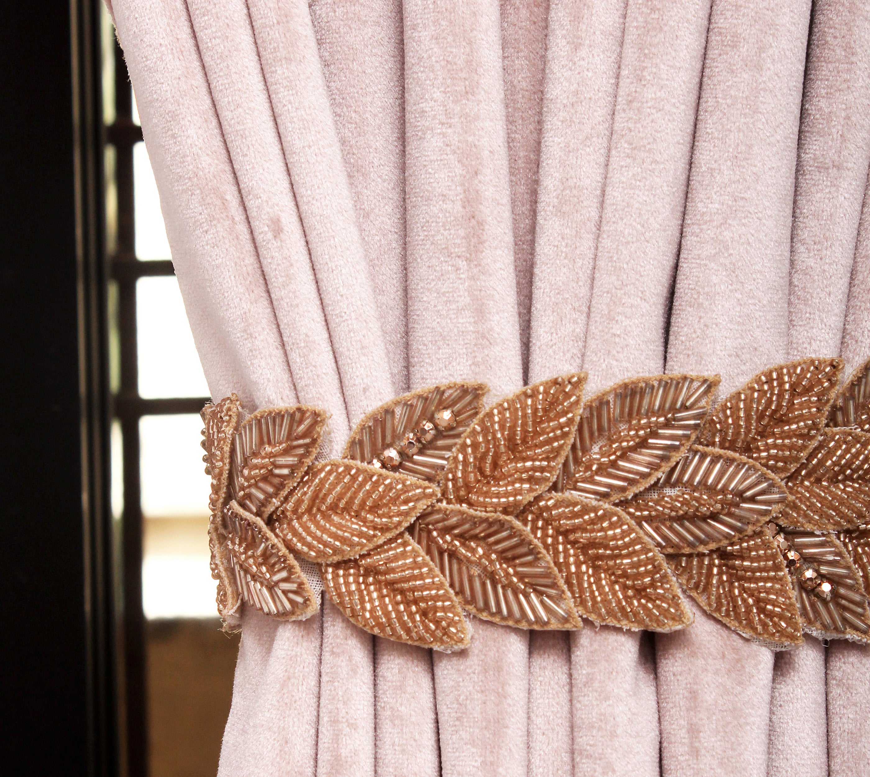 Rosegold Curtain Tieback