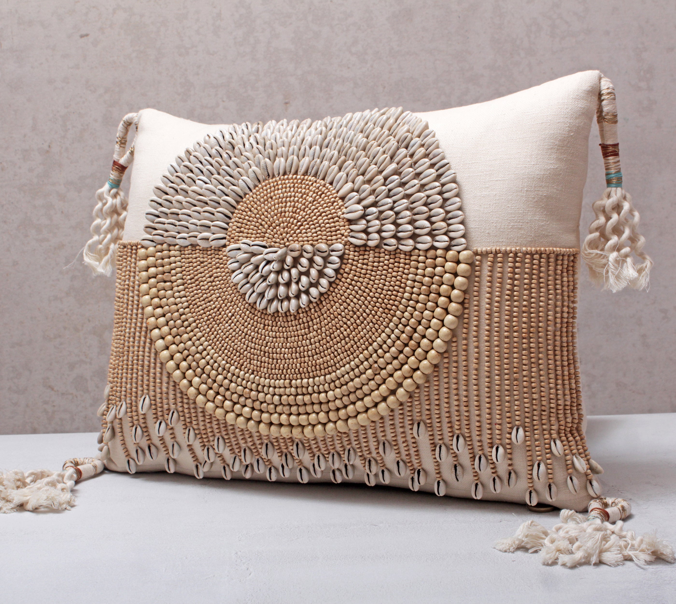 JUNIPER Off-white Cotton Cushion Cover