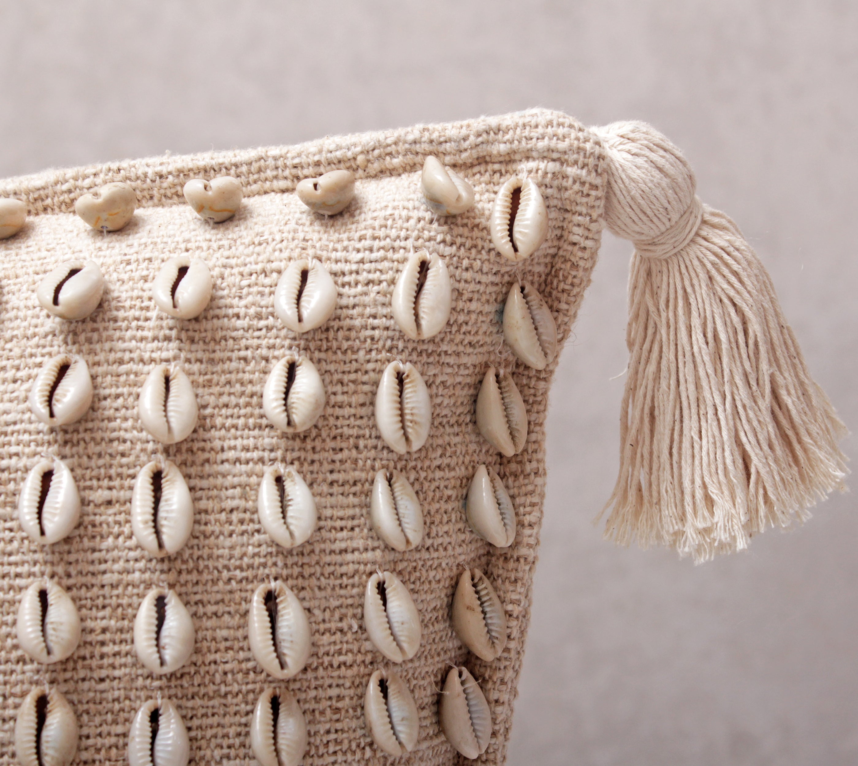 JUNIPER Neutral Jute Cotton Cushion Cover